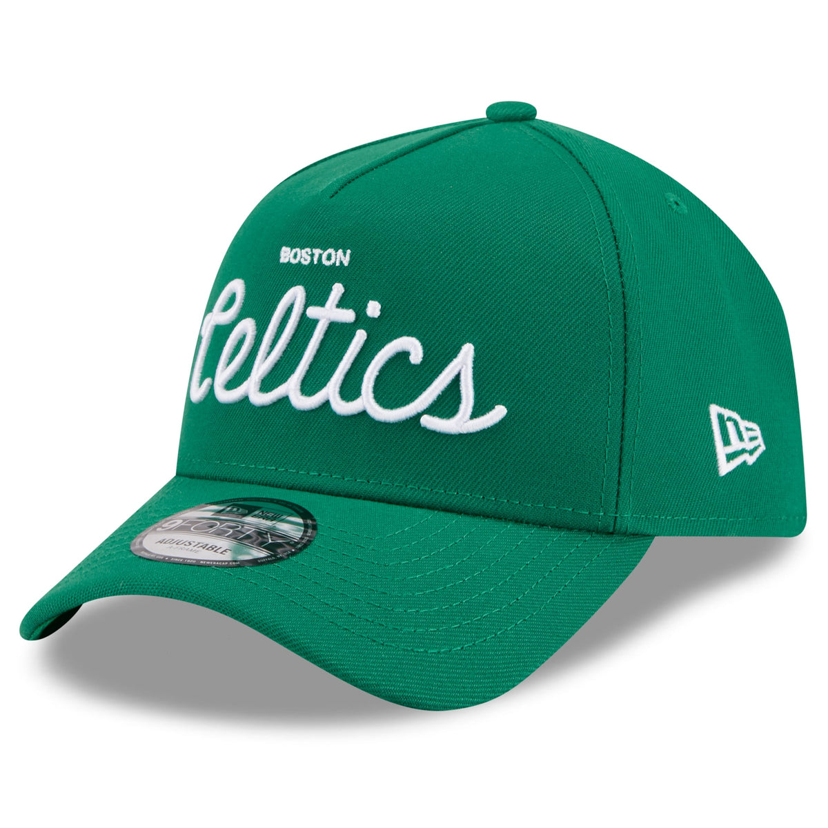 Unisex Boston Celtics New Era x Malbon Golf Green 9FORTY A-Frame Adjustable Hat