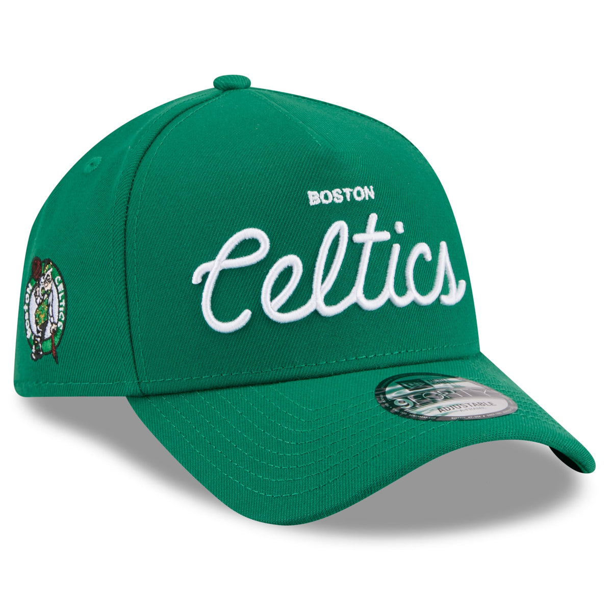 Unisex Boston Celtics New Era x Malbon Golf Green 9FORTY A-Frame Adjustable Hat