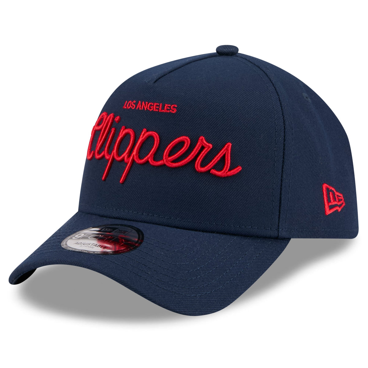 Unisex LA Clippers New Era x Malbon Golf Navy 9FORTY A-Frame Adjustable Hat