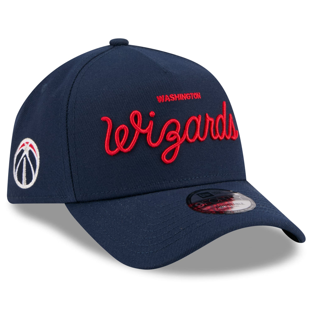 Unisex Washington Wizards New Era x Malbon Golf Navy 9FORTY A-Frame Adjustable Hat