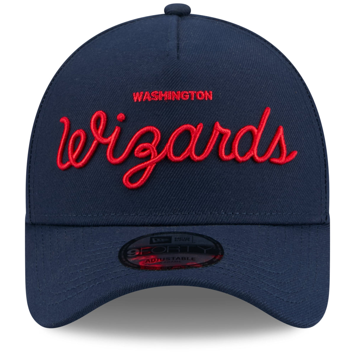 Unisex Washington Wizards New Era x Malbon Golf Navy 9FORTY A-Frame Adjustable Hat