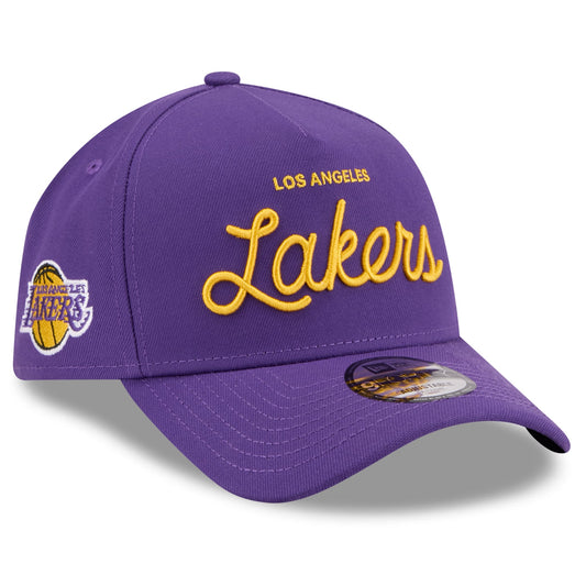 Unisex Los Angeles Lakers New Era x Malbon Golf Purple 9FORTY A-Frame Adjustable Hat