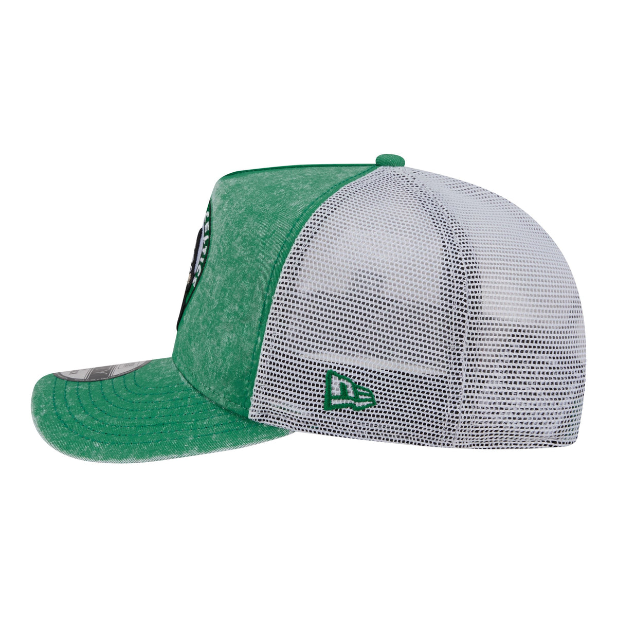 Men's Boston Celtics  New Era Kelly Green/White Washed Meshback 9FIFTY Adjustable Hat