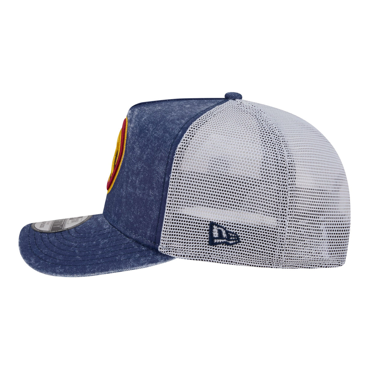 Men's Denver Nuggets  New Era Navy/White Washed Meshback 9FIFTY Adjustable Hat