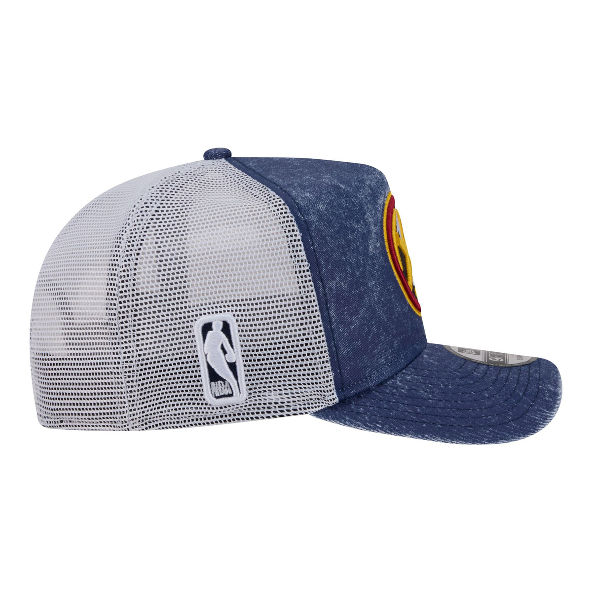 Men's Denver Nuggets  New Era Navy/White Washed Meshback 9FIFTY Adjustable Hat