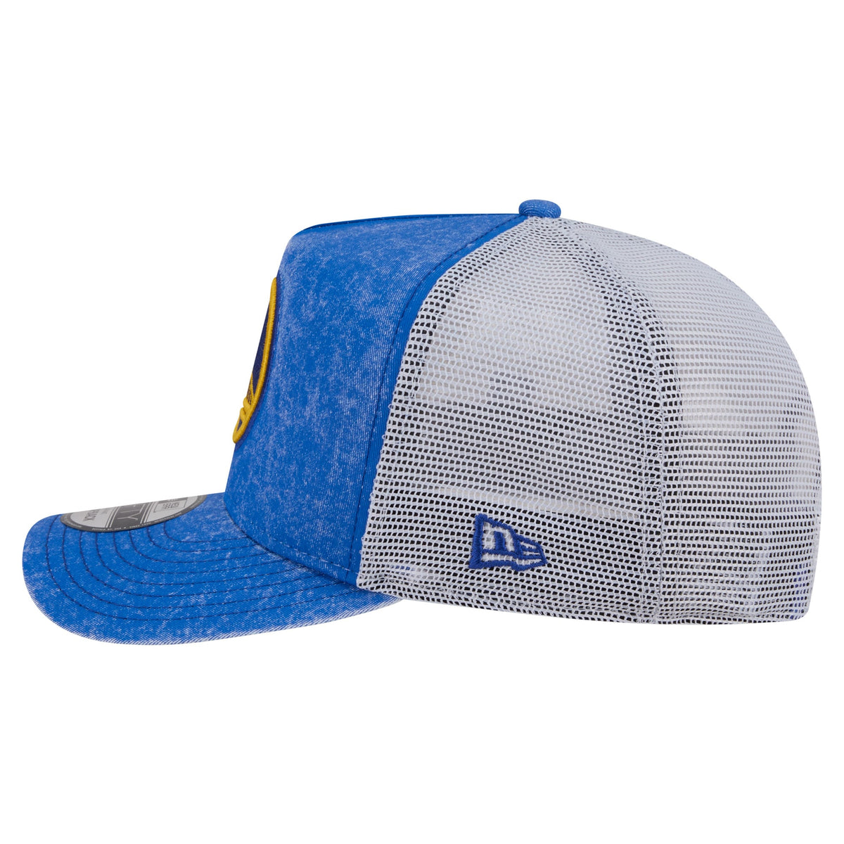 Men's Golden State Warriors  New Era Royal/White Washed Meshback 9FIFTY Adjustable Hat
