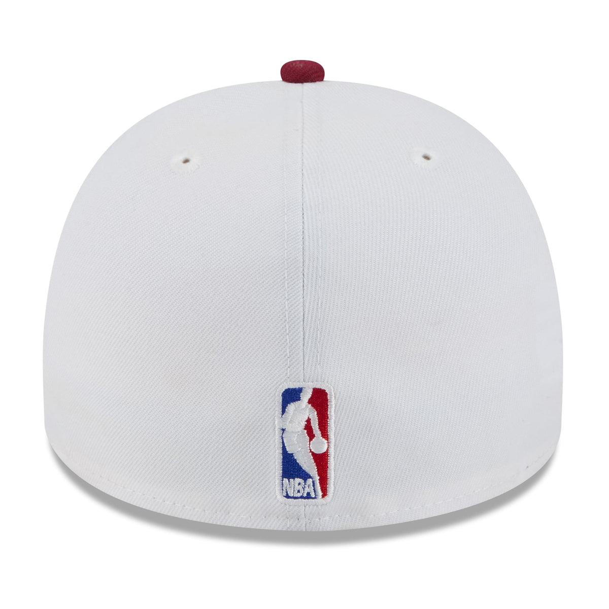 Men's Cleveland Cavaliers New Era White/Wine 2025 NBA Draft A-Frame 59FIFTY Fitted Hat