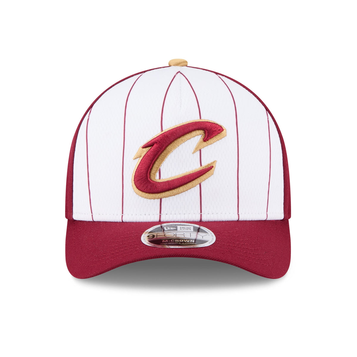 Men's Cleveland Cavaliers  New Era White/Wine 2025 NBA Tip Off M-Crown A-Frame 9FORTY Adjustable Hat