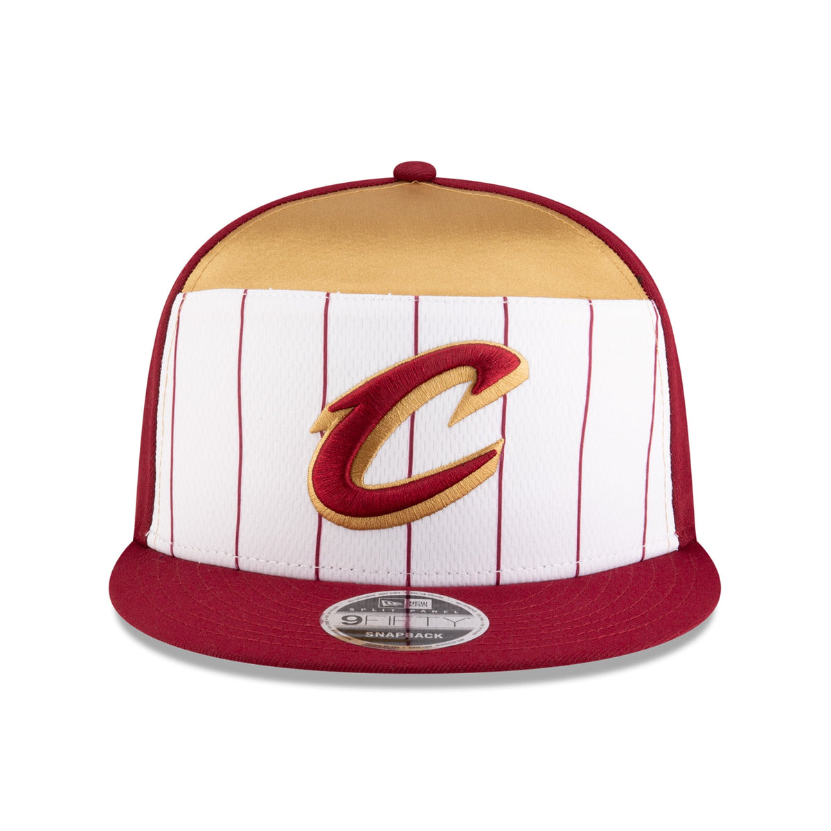 Men's Cleveland Cavaliers  New Era White/Wine 2025 NBA Tip Off Split Panel 9FIFTY Snapback Hat