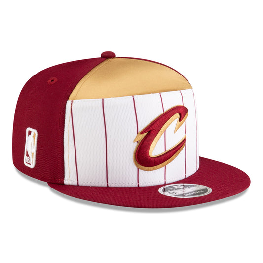 Men's Cleveland Cavaliers  New Era White/Wine 2025 NBA Tip Off Split Panel 9FIFTY Snapback Hat