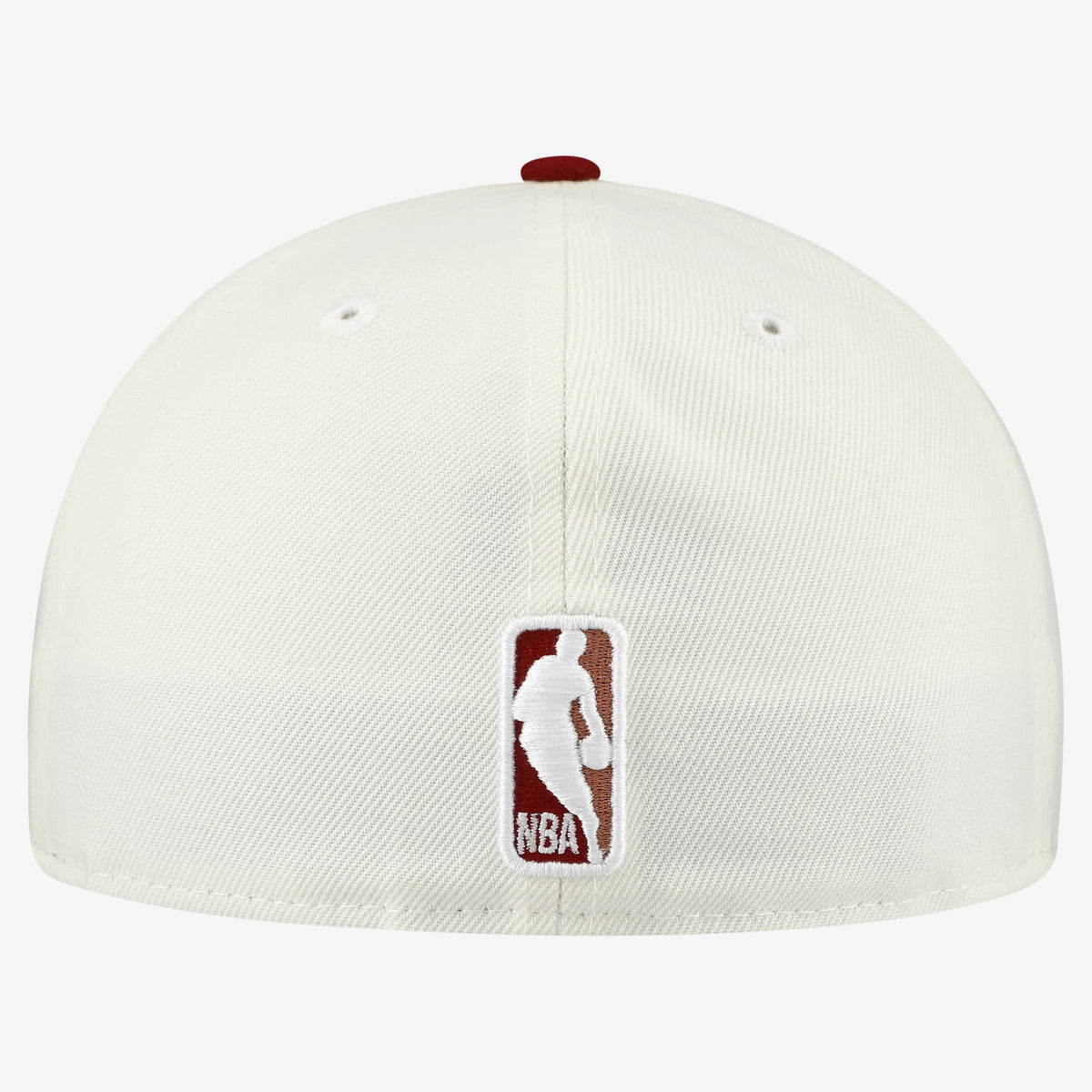 Men's Cleveland Cavaliers  New Era White/Wine Chrome 59FIFTY Fitted Hat