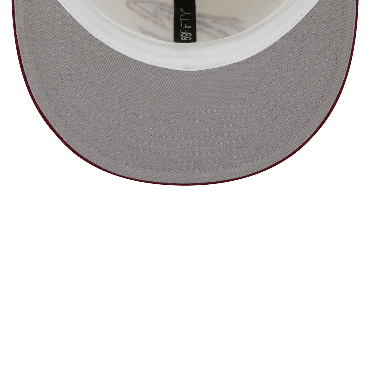 Men's Cleveland Cavaliers New Era Cream/Wine Piping 2-Tone 59FIFTY Fitted Hat