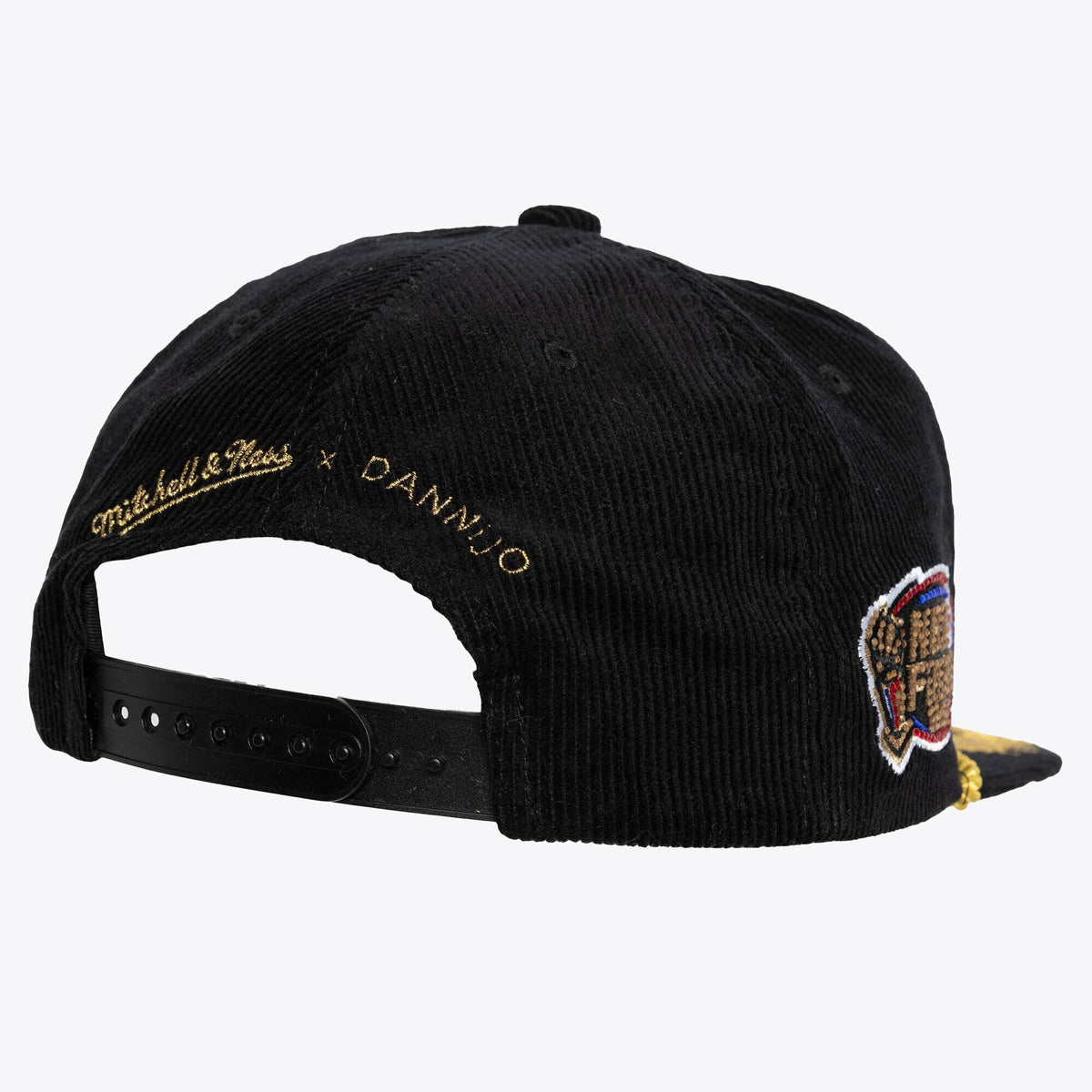 Women's Chicago Bulls Mitchell & Ness x DANNIJO Black Deadstock Cord Snapback Hat