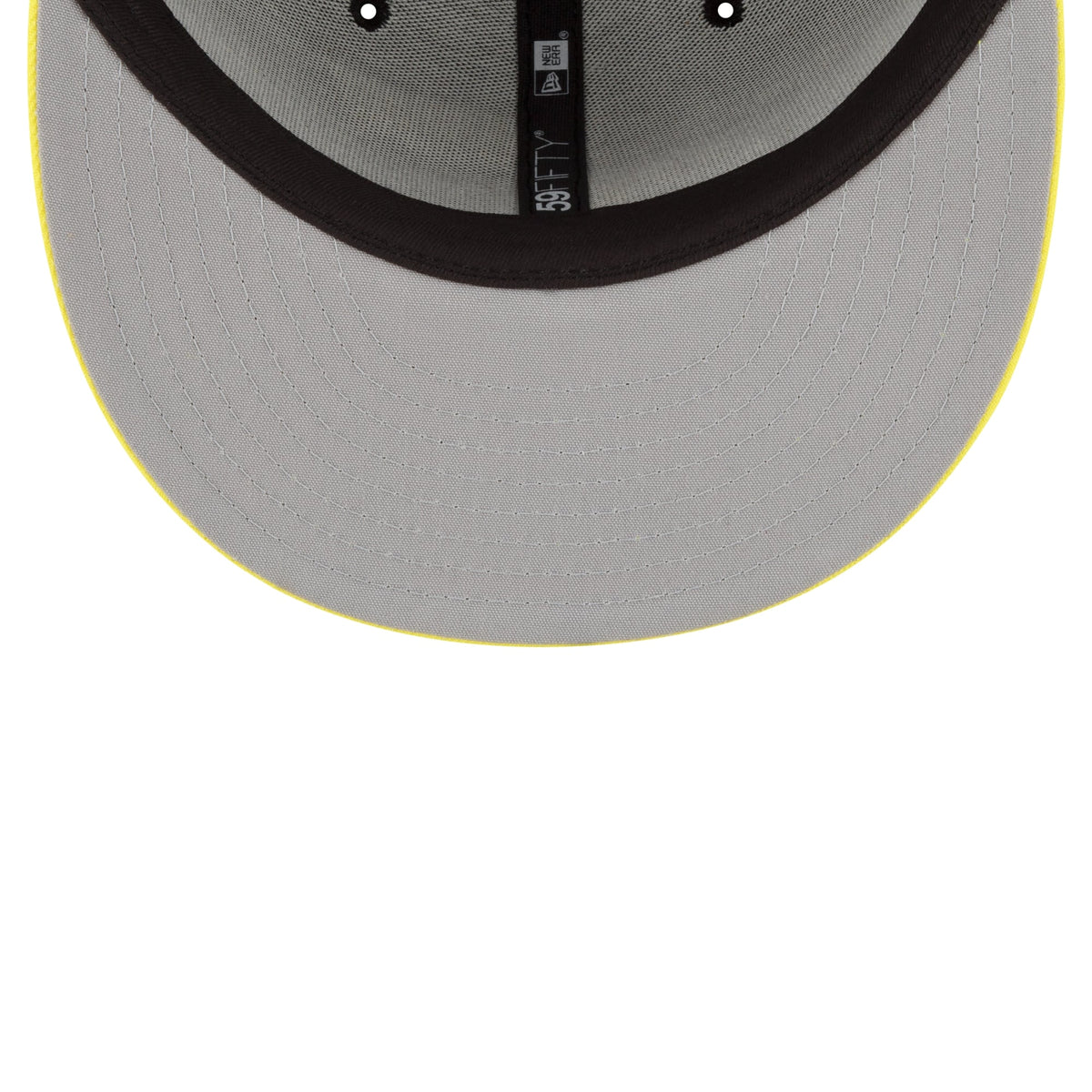 Men's Utah Jazz New Era Black/Yellow 2-Tone 59FIFTY Fitted Hat