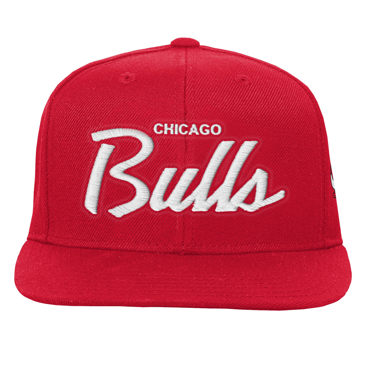 Youth Chicago Bulls Mitchell & Ness Red Head Coach Flat Brim Snapback Hat
